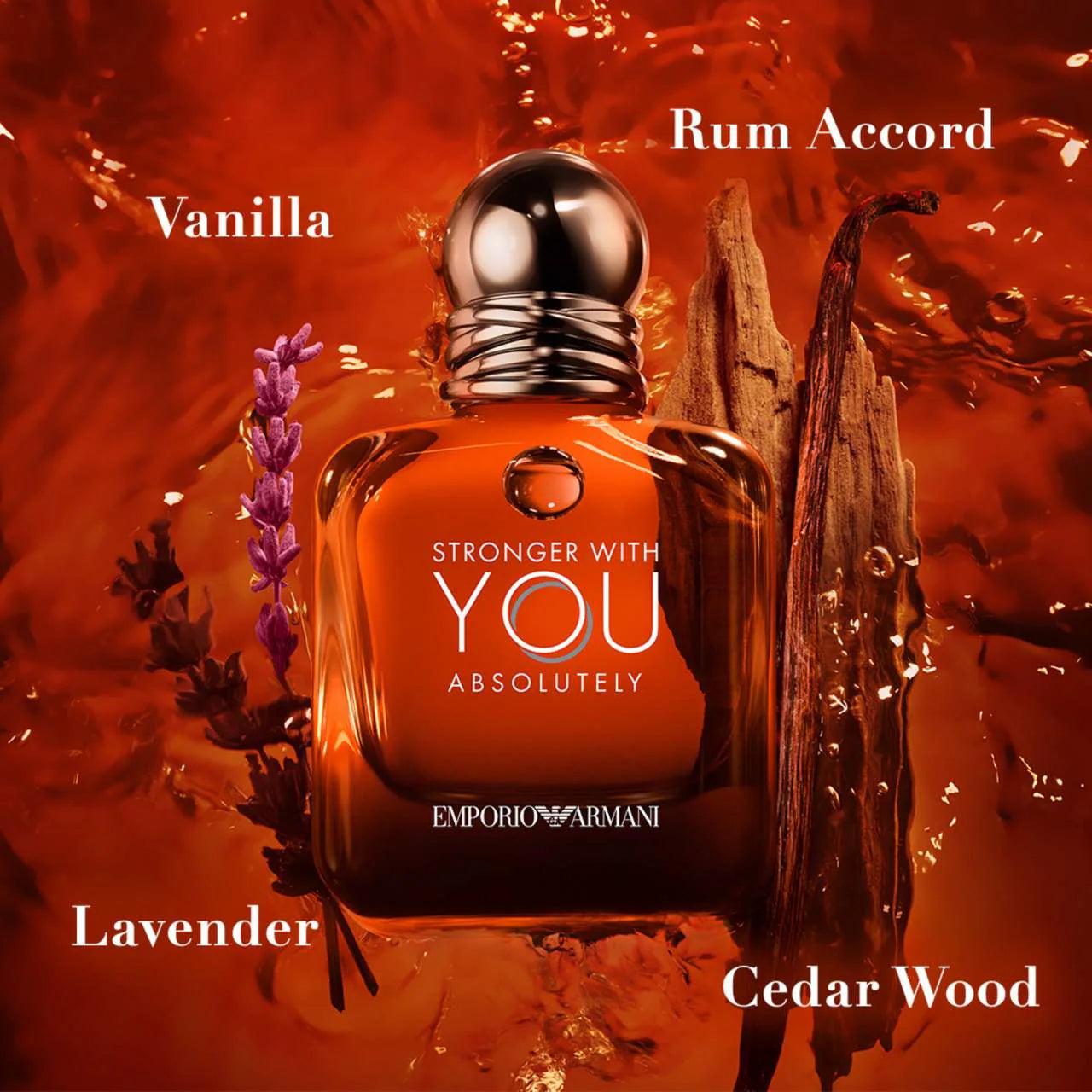 Armani Beauty Stronger With You Absolutely Parfum with Rum & Cedarwood